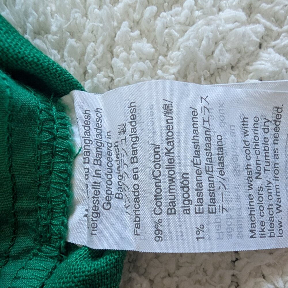 NWT J Crew Scallop Hem Linen Emerald Green Shorts Sz 6 - Picture 6 of 6